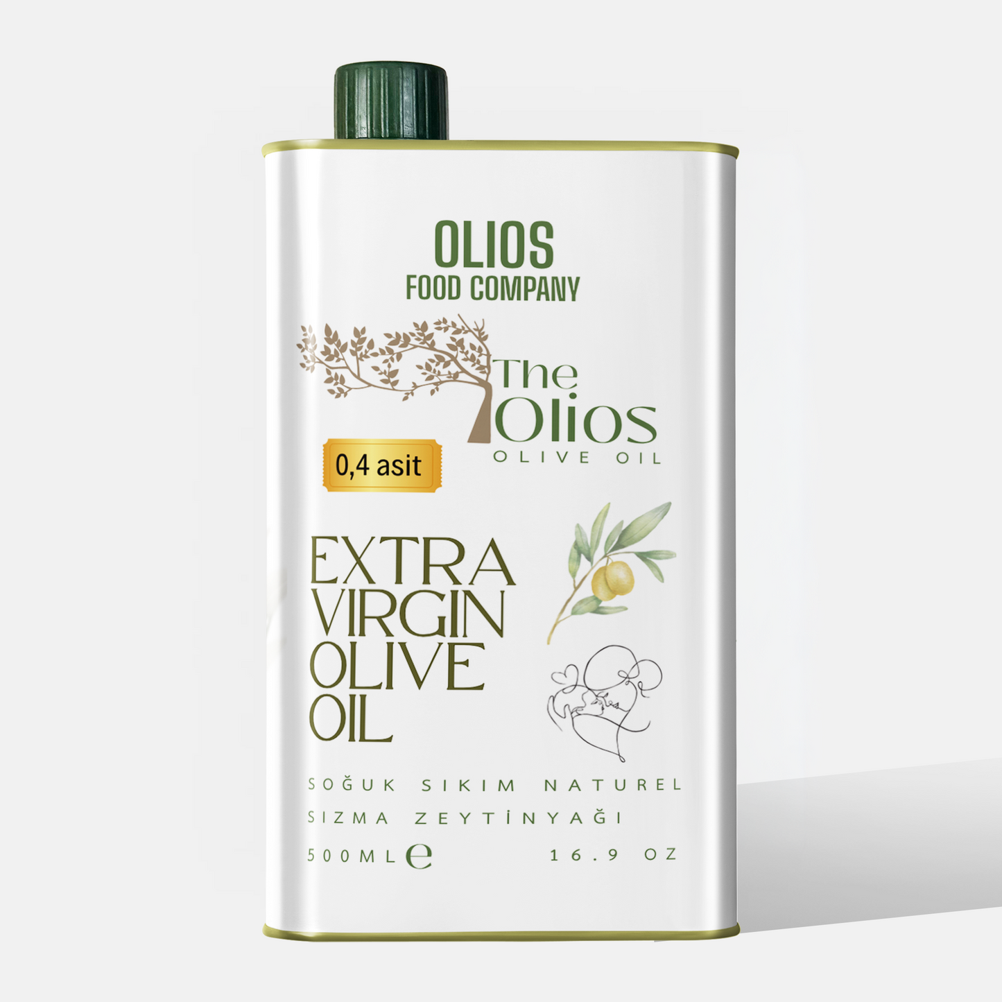 Soğuk Sıkım Doğal Zeytinyağı 500ml