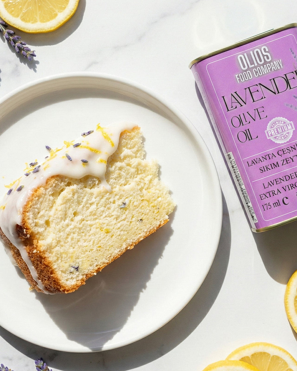 Bulut Gibi Hafif: Lavantalı ve Limonlu Zeytinyağlı Kek