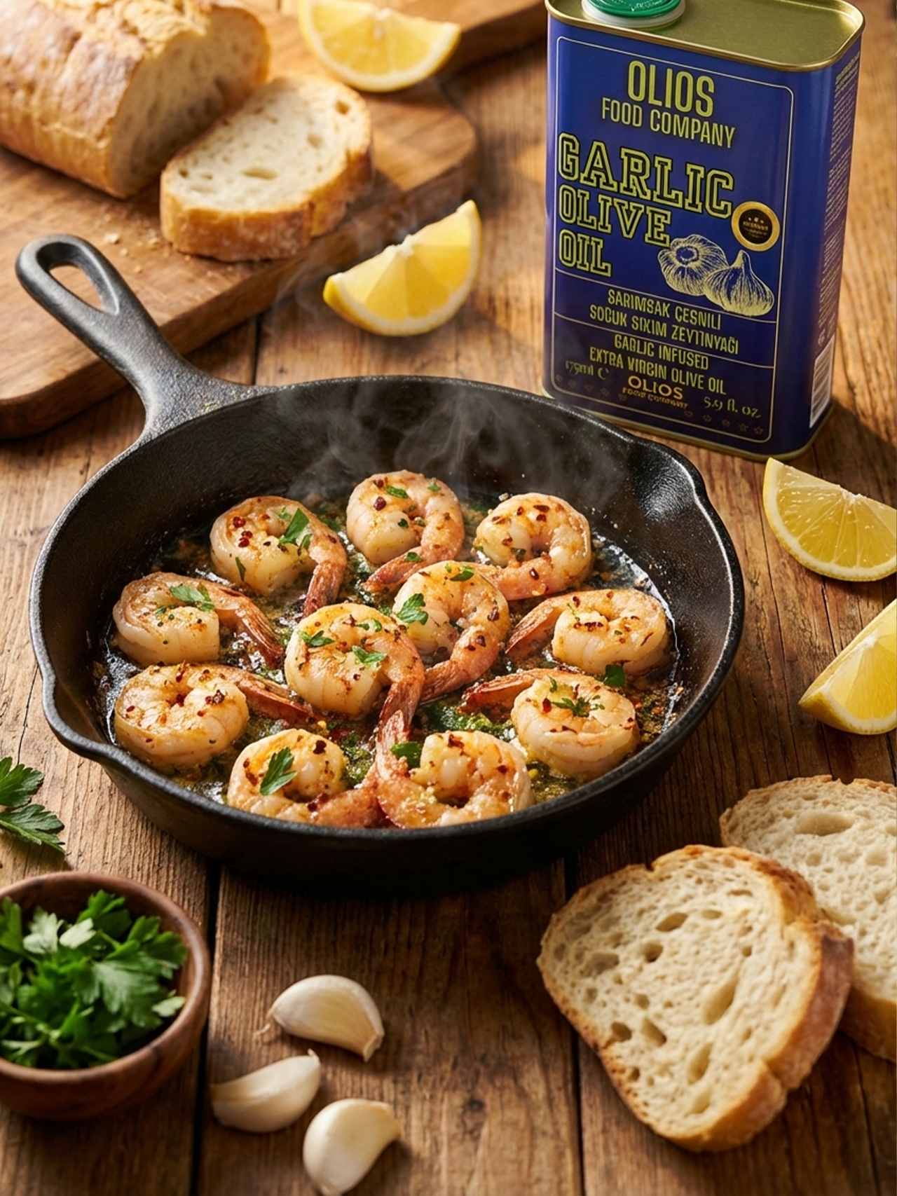 Denizden Gelen Lezzet: Sarımsak Aromalı Tereyağlı Karides