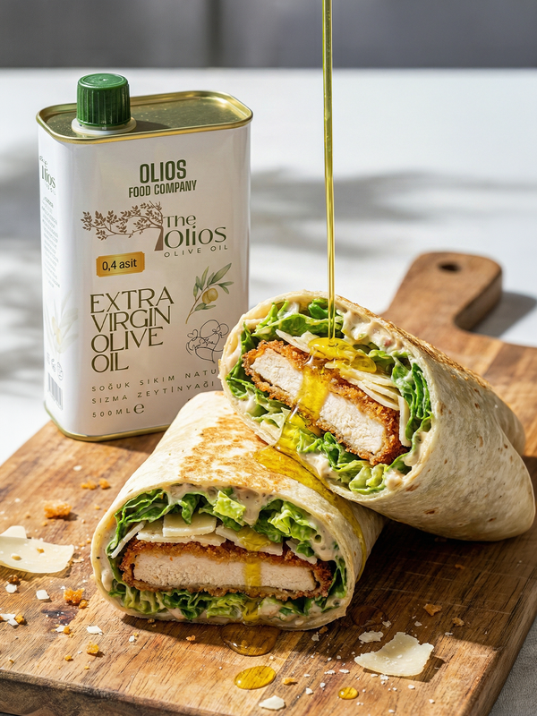 Olios Usulü Çıtır Tavuklu Sezar Dürüm